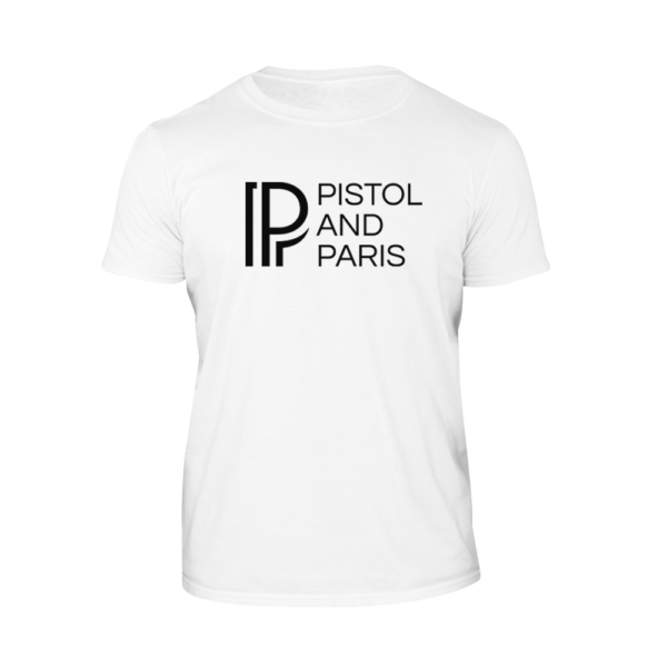 white pistol and paris black t shirt