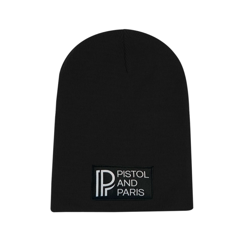 pistol and paris black beanie toque