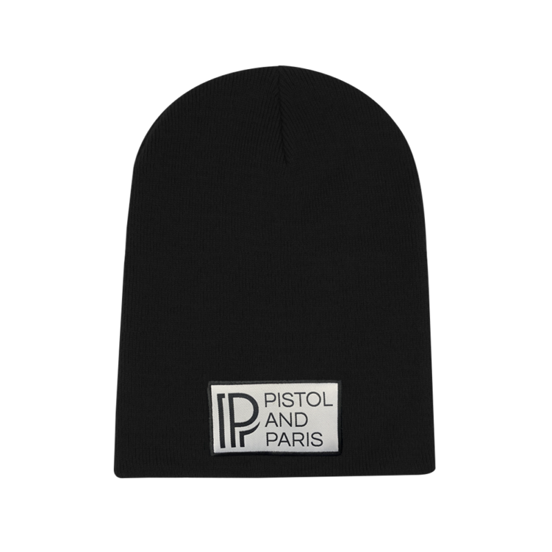 pistol and paris black beanie toque