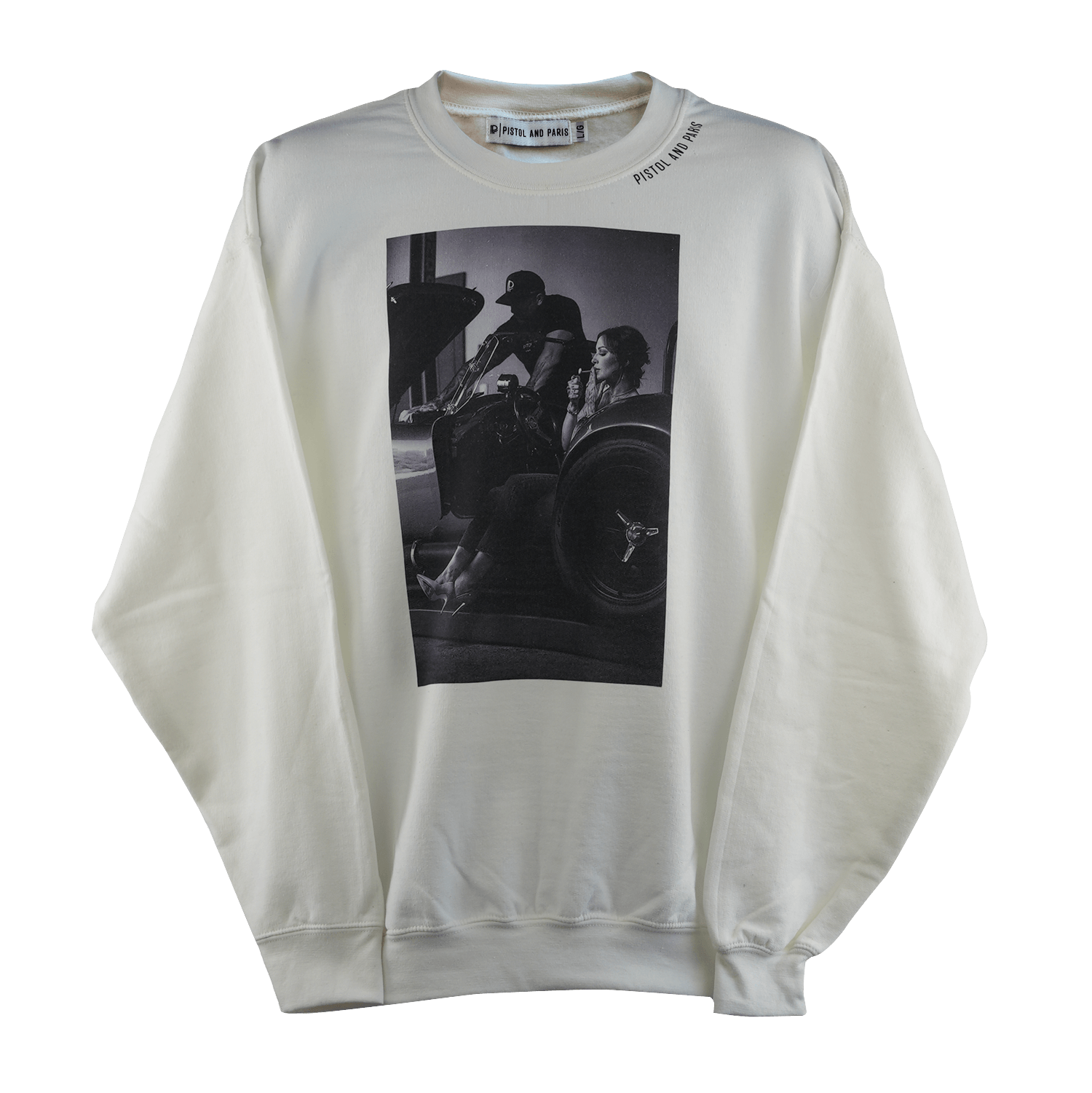 CLASSIC CREW SWEATSHIRT (White) - Pistol and Paris Apparel