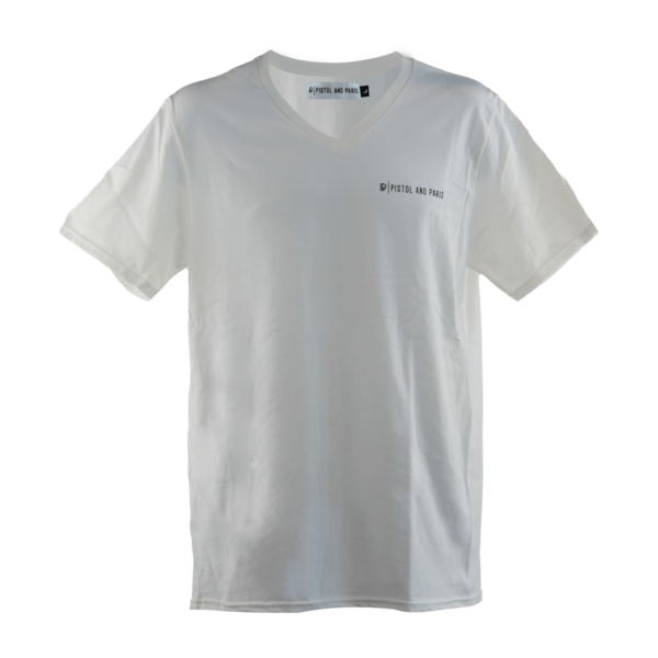 2022 white v neck T-shirt